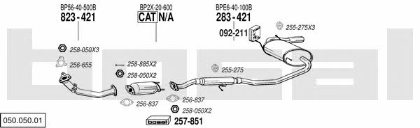  050.050.01 Exhaust system 05005001