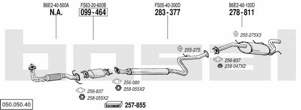  050.050.40 Exhaust system 05005040