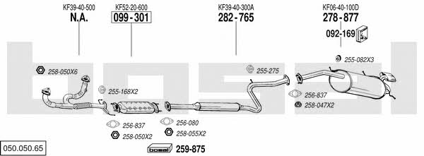 Bosal 050.050.65 Exhaust system 05005065