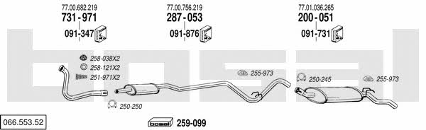 Bosal 066.553.52 Exhaust system 06655352