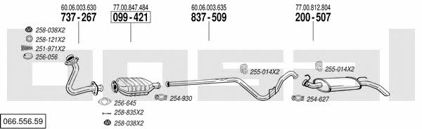  066.556.59 Exhaust system 06655659