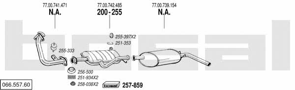  066.557.60 Exhaust system 06655760