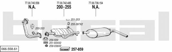  066.558.61 Exhaust system 06655861