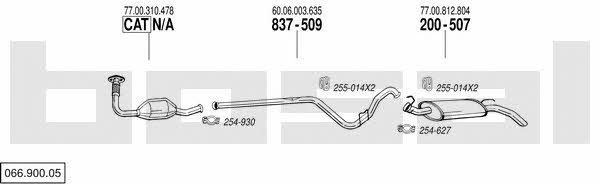  066.900.05 Exhaust system 06690005