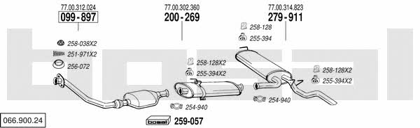 06690024 Bosal Exhaust system