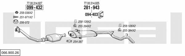 06690026 Bosal Exhaust system