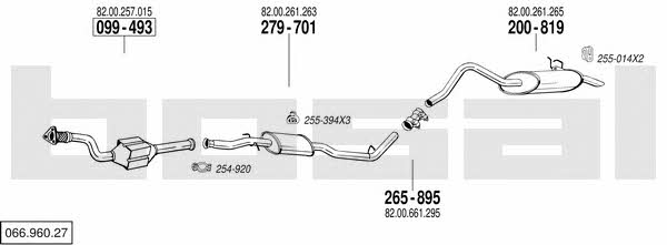  066.960.27 Exhaust system 06696027