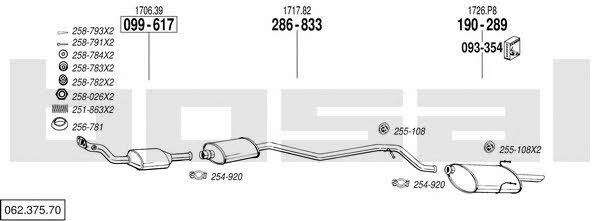 Bosal 062.375.70 Exhaust system 06237570 06237570 Bosal Exhaust system