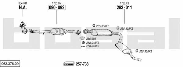  062.376.00 Exhaust system 06237600