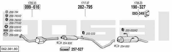 06238180 Bosal Exhaust system