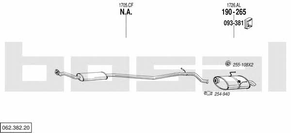 06238220 Bosal Exhaust system
