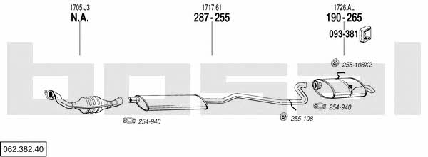 06238240 Bosal Exhaust system