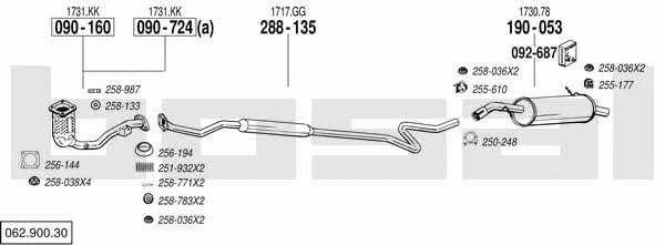 06290030 Bosal Exhaust system