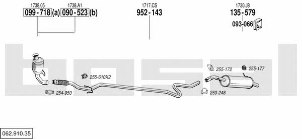 06291035 Bosal Exhaust system
