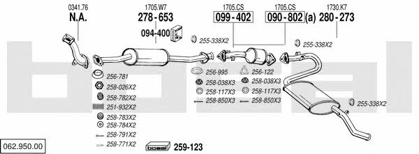  062.950.00 Exhaust system 06295000