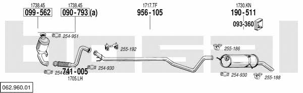 06296001 Bosal Exhaust system
