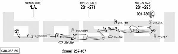  038.065.50 Exhaust system 03806550