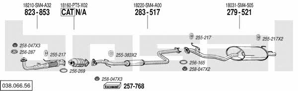 03806656 Bosal Exhaust system