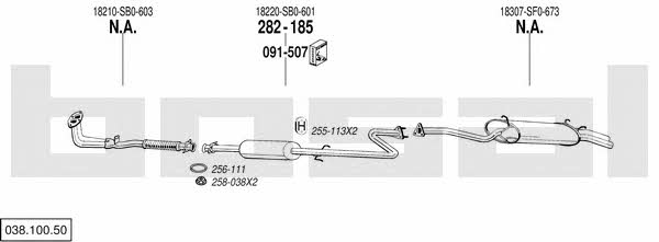 03810050 Bosal Exhaust system