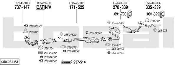 05006453 Bosal Exhaust system