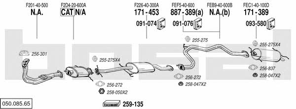  050.085.65 Exhaust system 05008565