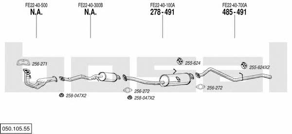 05010555 Bosal Exhaust system