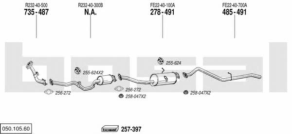 05010560 Bosal Exhaust system