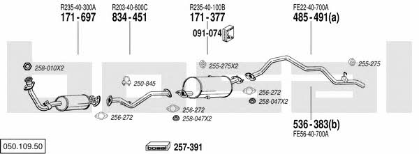 05010950 Bosal Exhaust system
