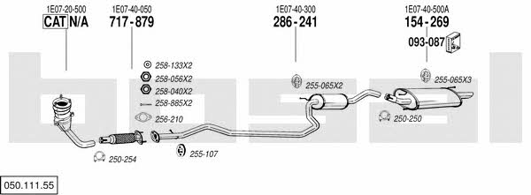  050.111.55 Exhaust system 05011155