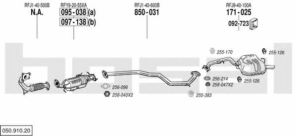05091020 Bosal Exhaust system