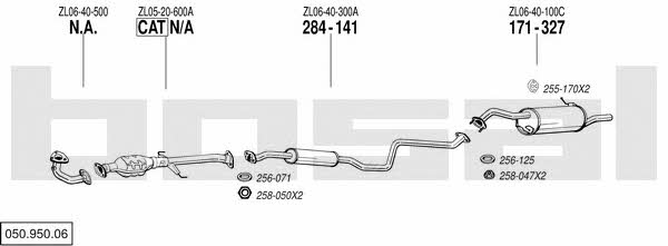  050.950.06 Exhaust system 05095006