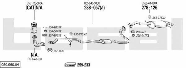 05096004 Bosal Exhaust system
