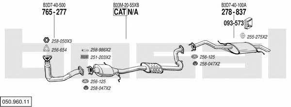 05096011 Bosal Exhaust system