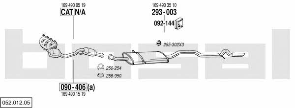 Bosal 052.012.05 Exhaust system 05201205