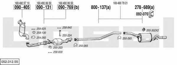  052.012.55 Exhaust system 05201255
