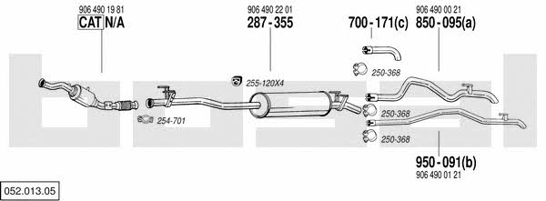 05201305 Bosal Exhaust system