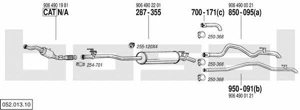 05201310 Bosal Exhaust system