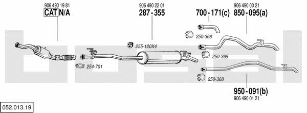 05201319 Bosal Exhaust system