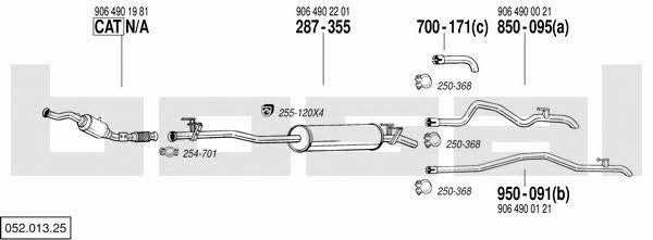 05201325 Bosal Exhaust system