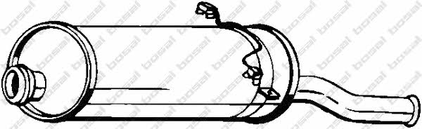 Rear exhaust silencer Citroen Xsara: 135551 Bosal End Silencer