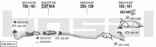 03895001 Bosal Exhaust system