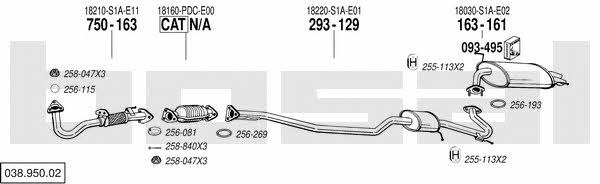 Bosal 038.950.02 Exhaust system 03895002