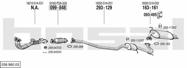 03898003 Bosal Exhaust system