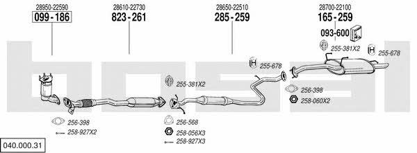  040.000.31 Exhaust system 04000031