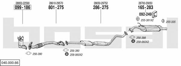  040.000.66 Exhaust system 04000066