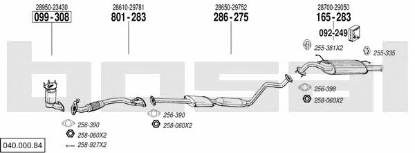  040.000.84 Exhaust system 04000084