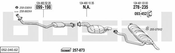 Bosal 052.040.62 Exhaust system 05204062