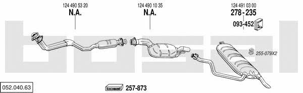  052.040.63 Exhaust system 05204063