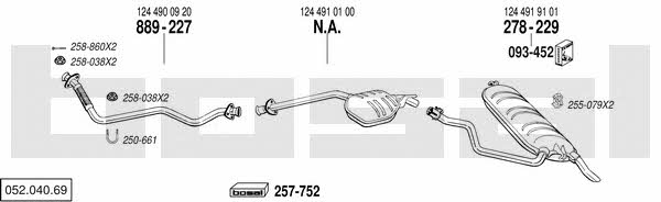 05204069 Bosal Exhaust system