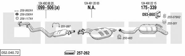 05204072 Bosal Exhaust system